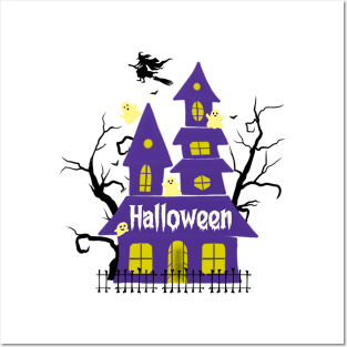 Halloween House Posters and Art